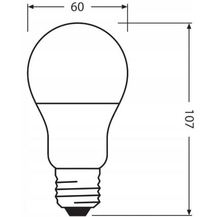 LED Glödlampa av återvunnen plast A60 E27/8,5W/230V 4000K - Ledvance