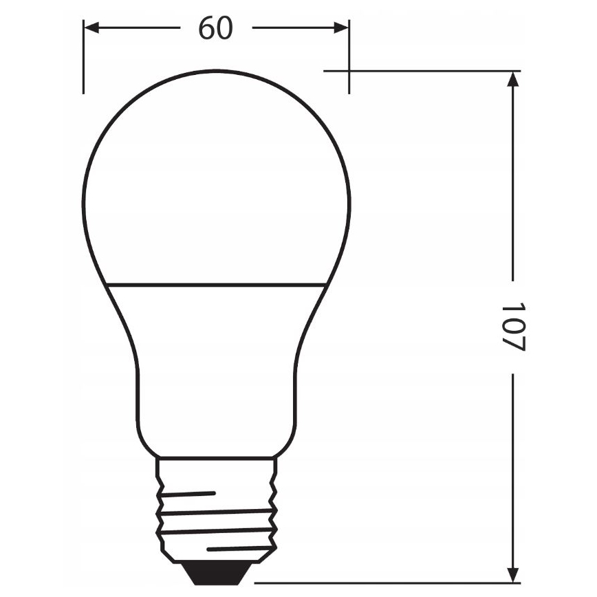 LED Glödlampa av återvunnen plast A60 E27/8,5W/230V 4000K - Ledvance