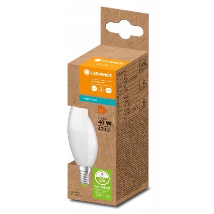LED Glödlampa av återvunnen plast B40 E14/4,9W/230V 4000K - Ledvance