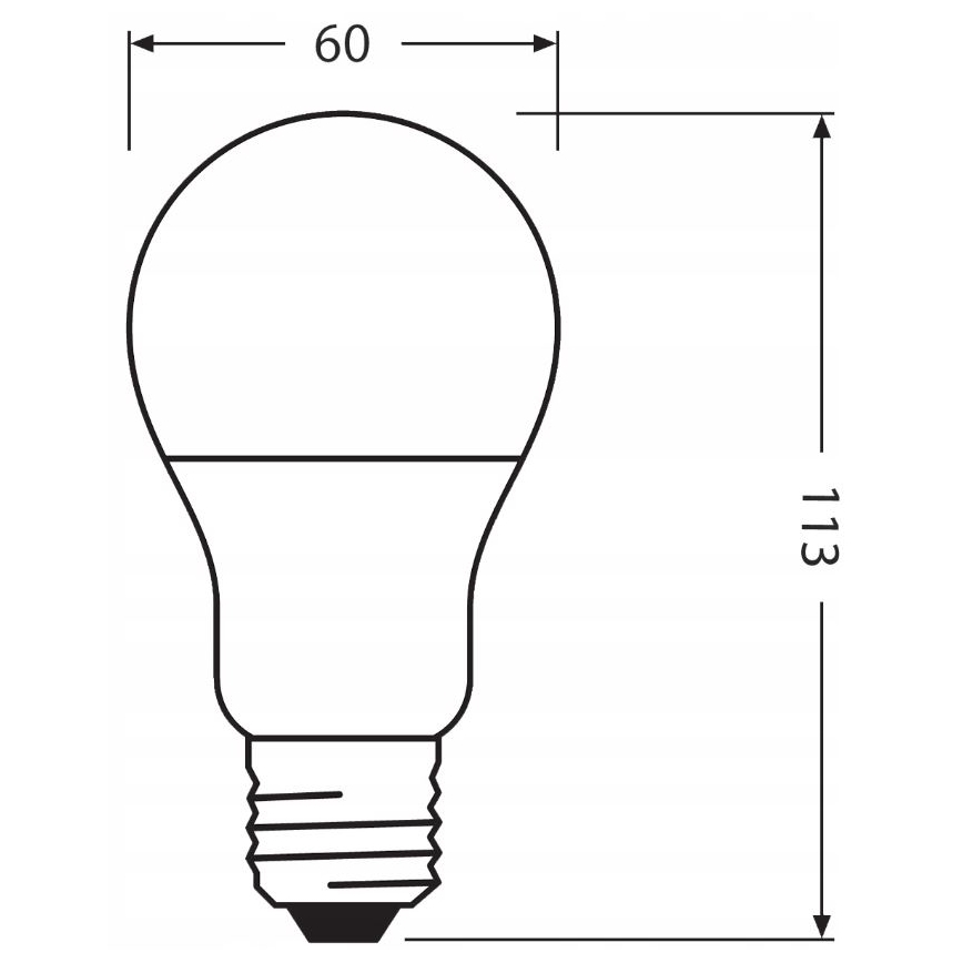 LED Glödlampa av återvunnen plast E27/10W/230V 4000K - Ledvance