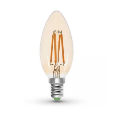 LED glödlampa CLASIC AMBER C35 E14/5W/230V 2200K -  Brilagi