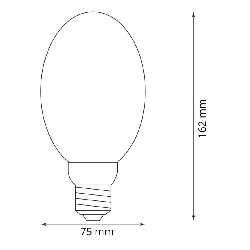 LED Glödlampa  DECO VINTAGE B75 E27/4W/230V 1800K