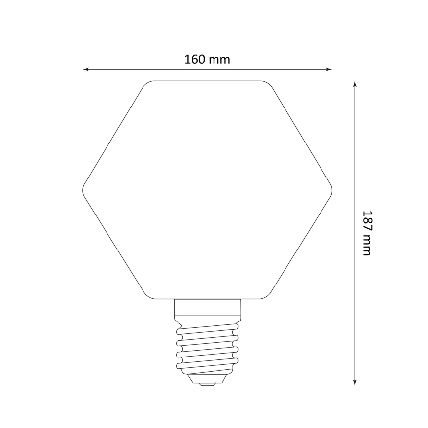 LED Glödlampa  DECO VINTAGE E27/4W/230V 1800K
