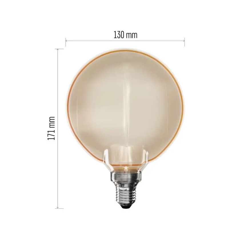LED-glödlampa DECO VINTAGE G130OA E27/4W/230V 1800K