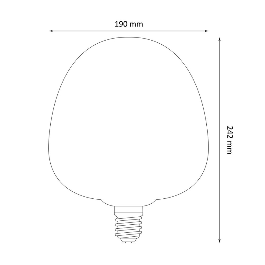 LED glödlampa DECO VINTAGE S190 E27/4W/230V 1800K