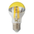 LED Glödlampa DECOR MIRROR A60 E27/8W/230V guld 4200K