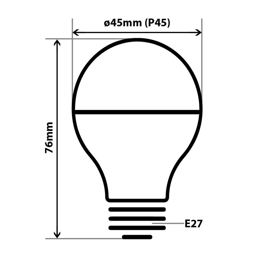 LED Glödlampa DECOR MIRROR P45 E27/5W/230V guld 4200K
