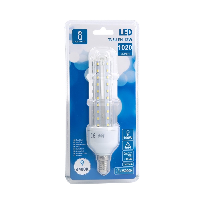 LED Glödlampa E14/12W/230V 6400K - Aigostar