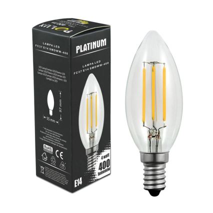 LED glödlampa C37 E14/4W/230V 3000K