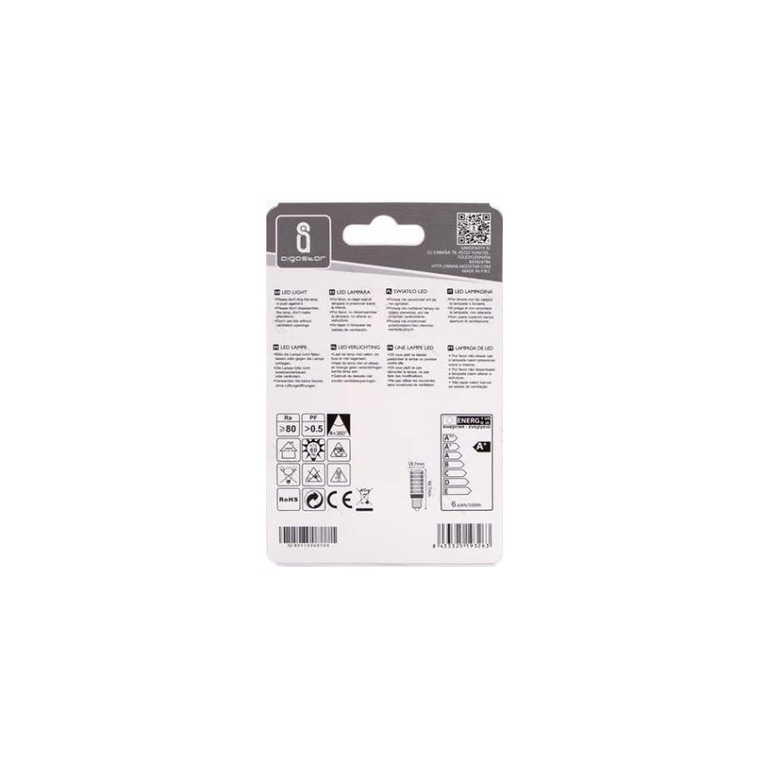 LED glödlampa E14/6W/230V 3000K - Aigostar