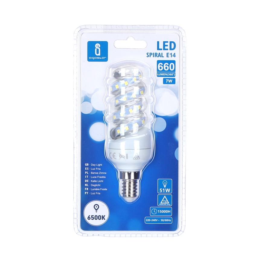 LED glödlampa E14/7W/230V 6500K - Aigostar