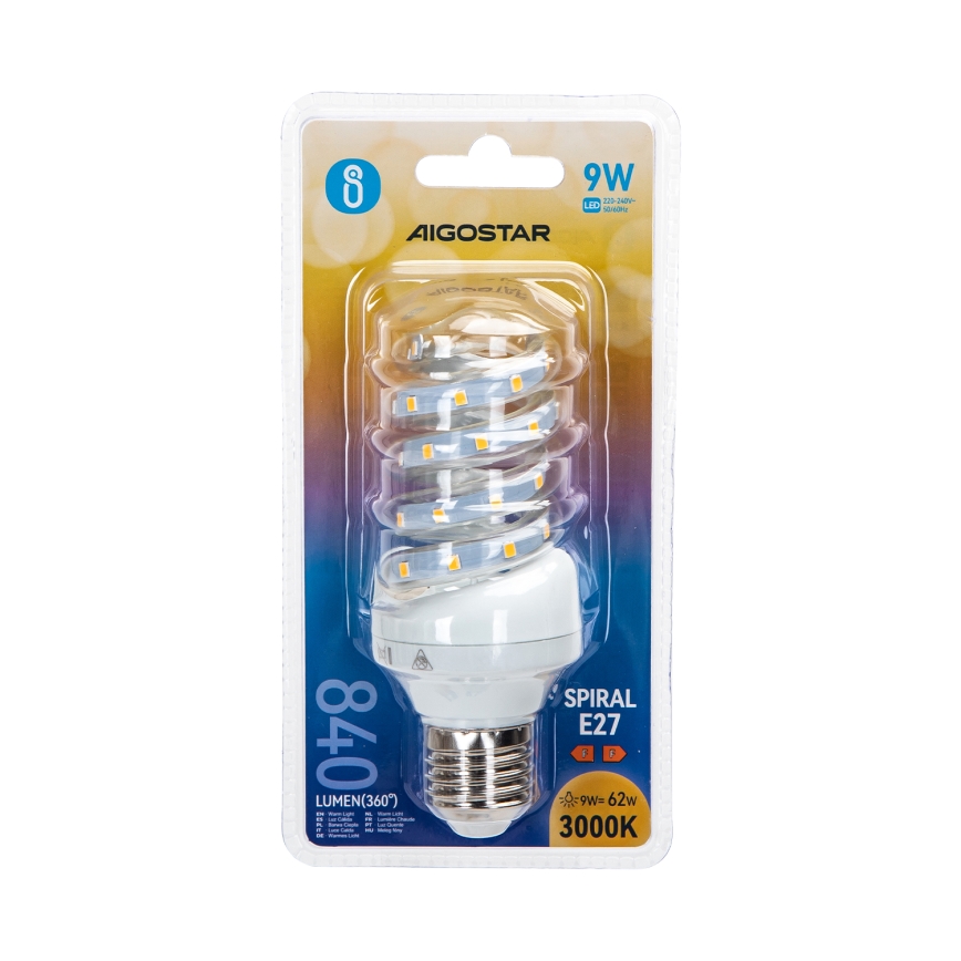 LED glödlampa E14/9W/230V 6500K - Aigostar