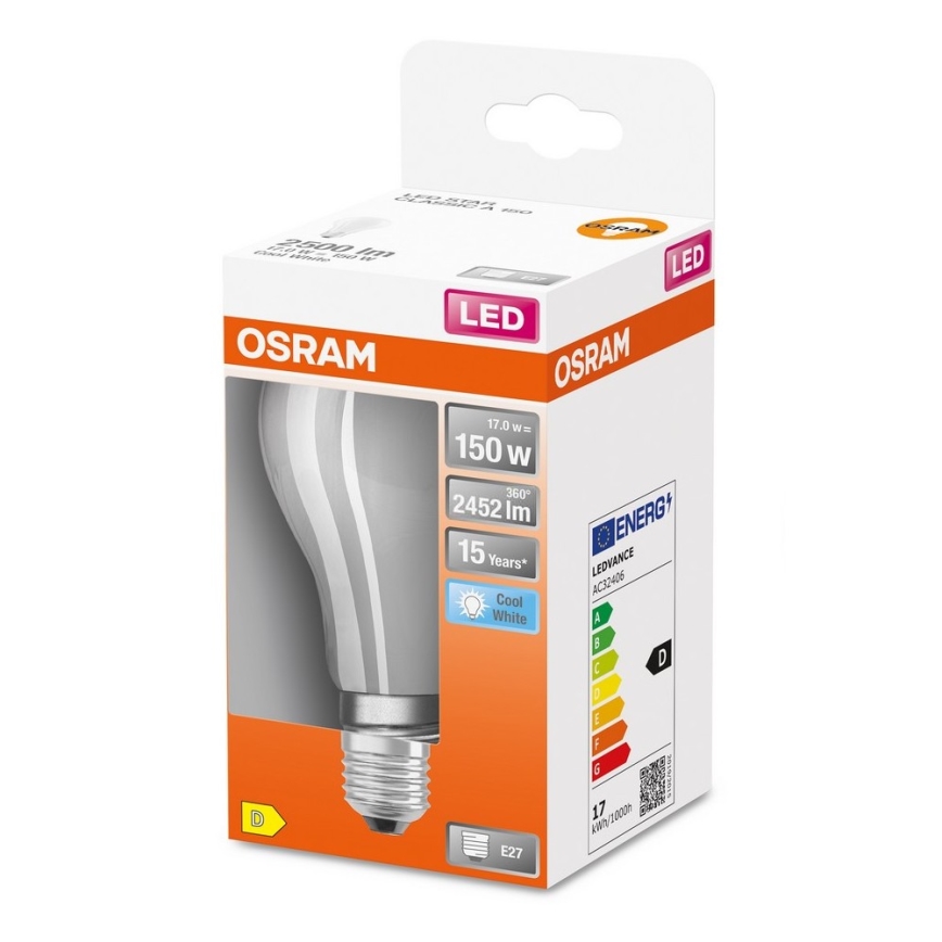LED glödlampa E27/17W/230V 4000K - Osram