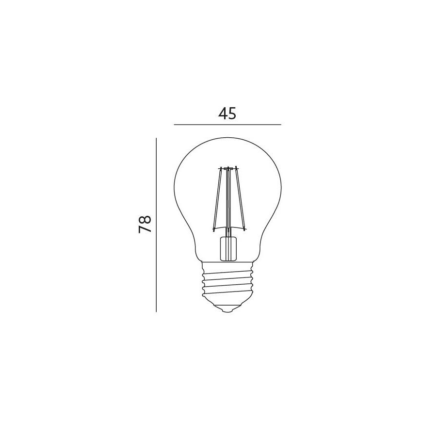 LED Glödlampa E27/4W/230V 3000K