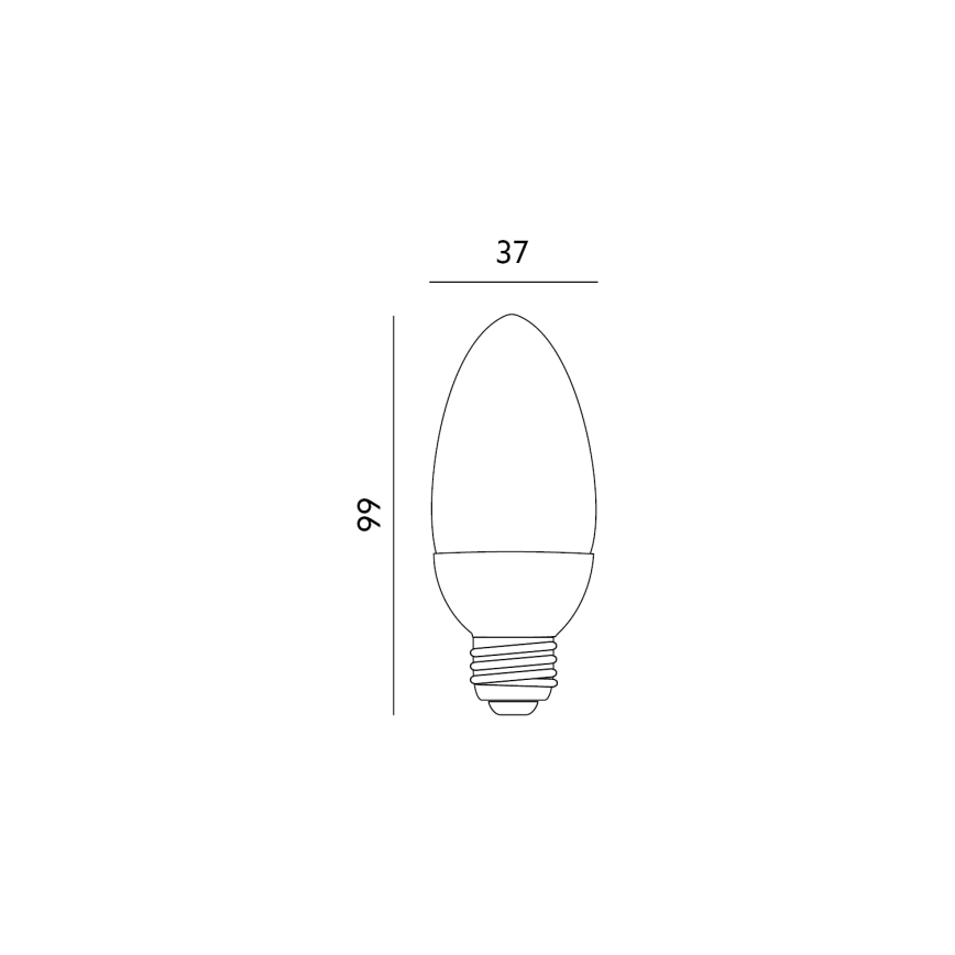 LED glödlampa E27/6W/230V 3000K