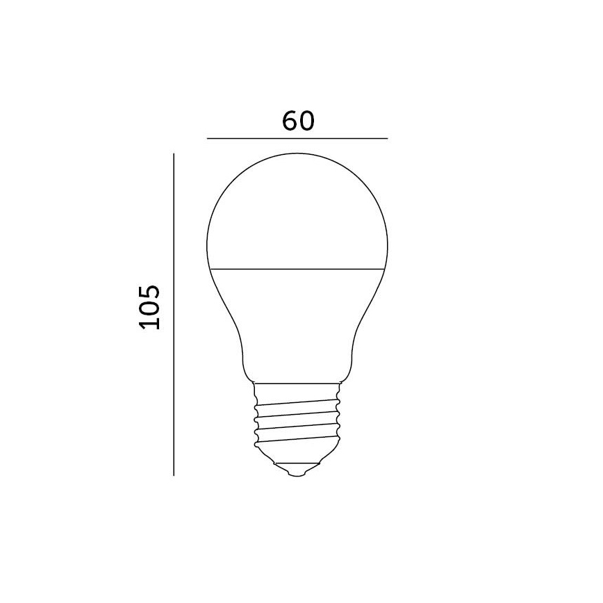 LED glödlampa E27/8,5W/230V 4000K