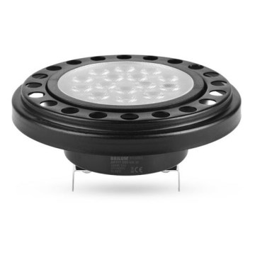 LED glödlampa ECOLINE AR111 G53/12W/12V 3000K 30° svart - Brilagi