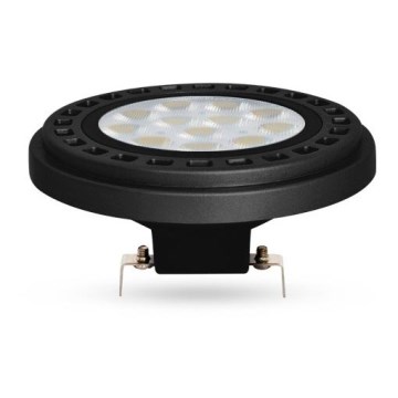 LED glödlampa ECOLINE AR111 G53/12W/12V 4000K 30° svart - Brilagi