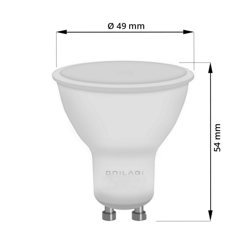 LED Glödlampa  ECOLINE GU10/8,5W/230V 4000K - Brilagi