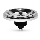 LED glödlampa ECOLINE HALO AR111 GU10/12W/230V 3000K 24° - Brilagi