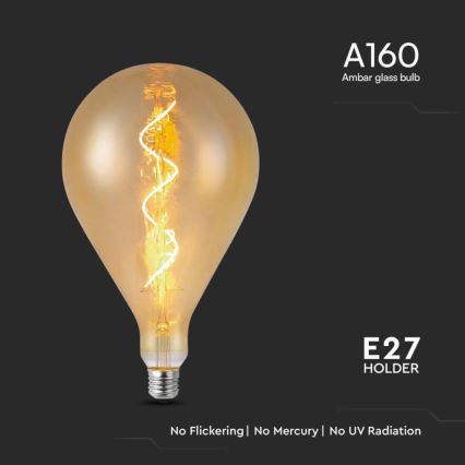 LED glödlampa FILAMENT A160 E27/4W/230V 2700K