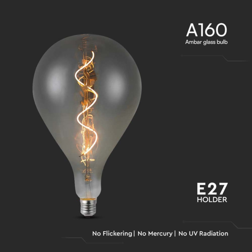 LED glödlampa FILAMENT A160 E27/4W/230V 2700K