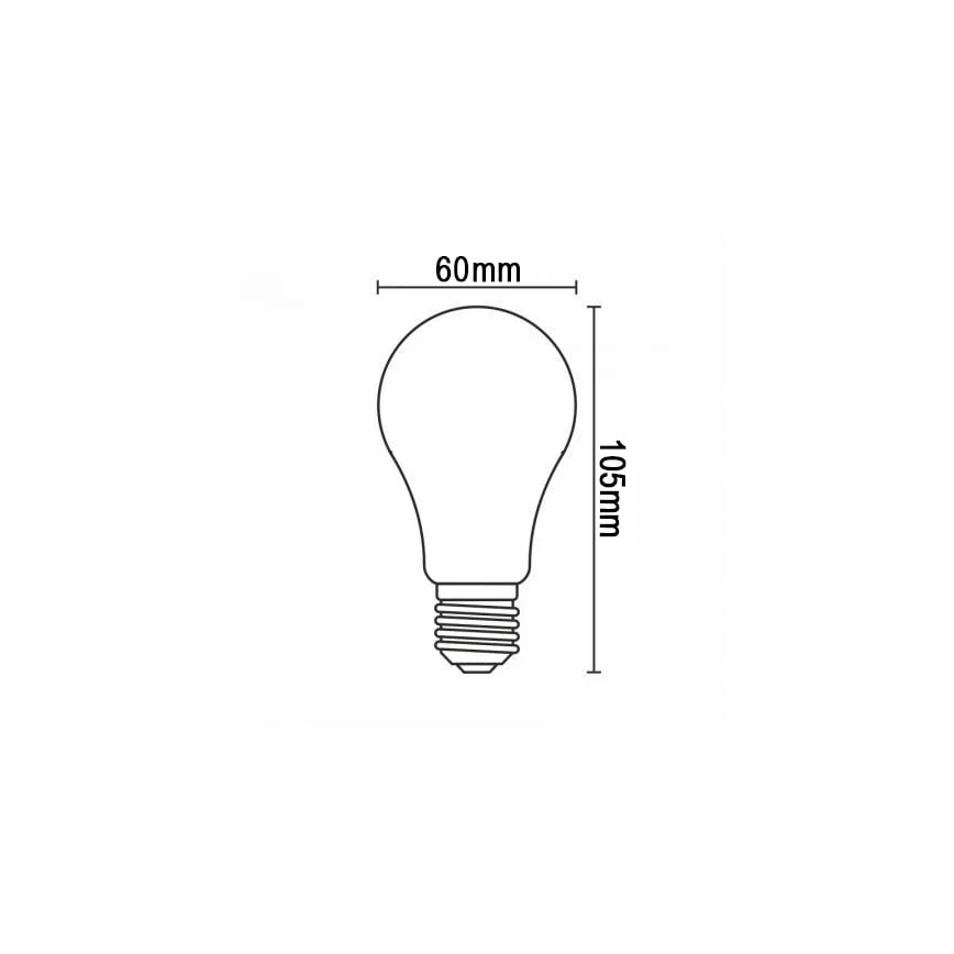 LED glödlampa FILAMENT A60 E27/6W/230V 3000K