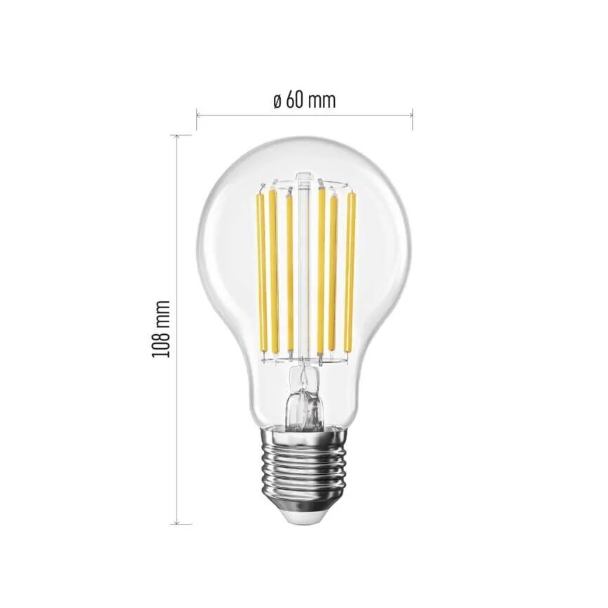 LED glödlampa FILAMENT A60 E27/7,2W/230V 4000K