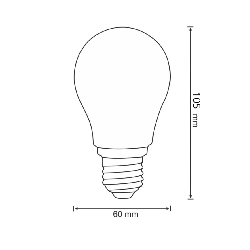 LED glödlampa FILAMENT A60 E27/7W/230V 3000K