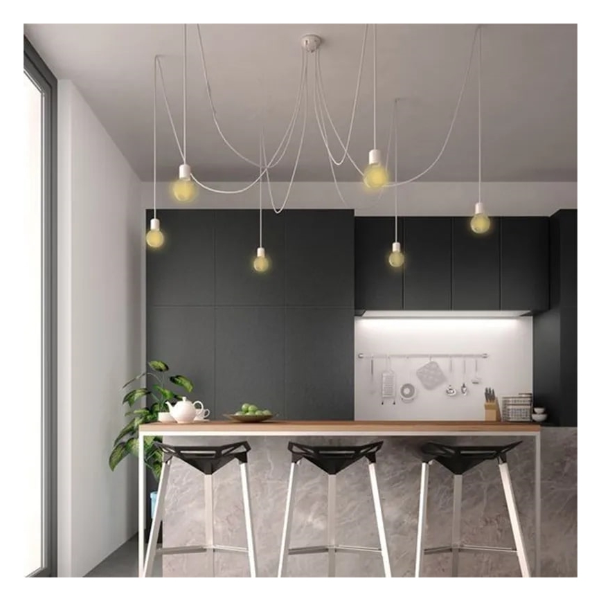 LED glödlampa WHITE FILAMENT A60 E27/9W/230V 3000K