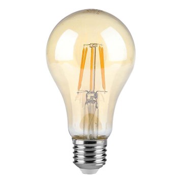 LED glödlampa FILAMENT AMBER A67 E27/10W/230V 2200K