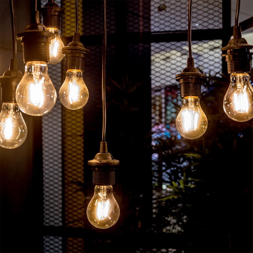 LED glödlampa FILAMENT AMBER A67 E27/10W/230V 2200K