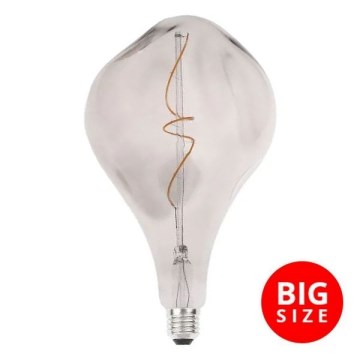 LED glödlampa FILAMENT BUMPED SMOKE ET160 E27/4W/230V 2000K
