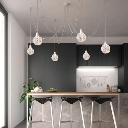 LED glödlampa FILAMENT BUMPED SMOKE G125 E27/4W/230V 2000K rökig