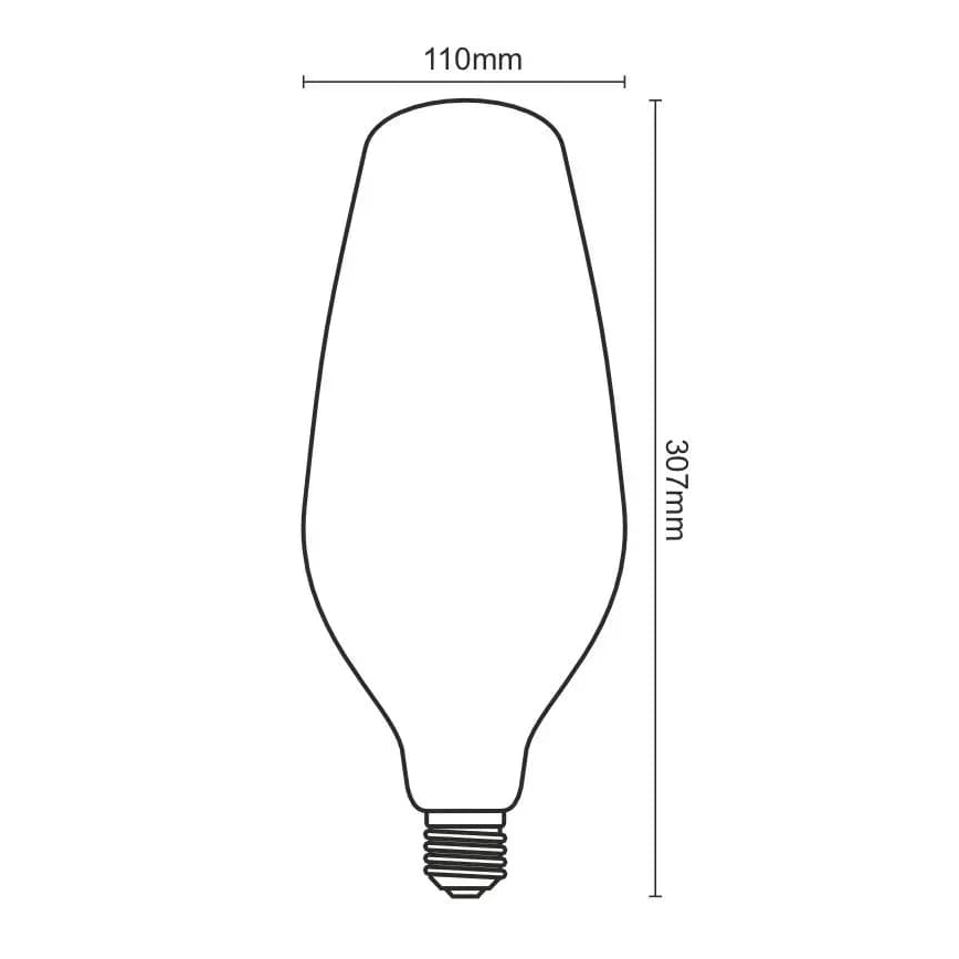 LED glödlampa FILAMENT BUMPED VINTAGE BT110 E27/4W/230V 2000K