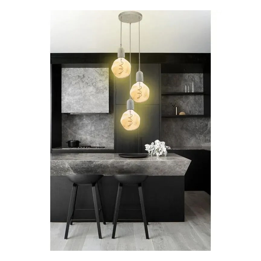LED glödlampa FILAMENT BUMPED VINTAGE G125 E27/4W/230V 2000K