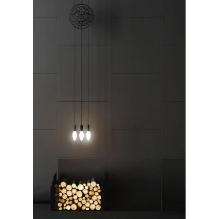 LED glödlampa WHITE FILAMENT C35 E14/4,5W/230V 4000K