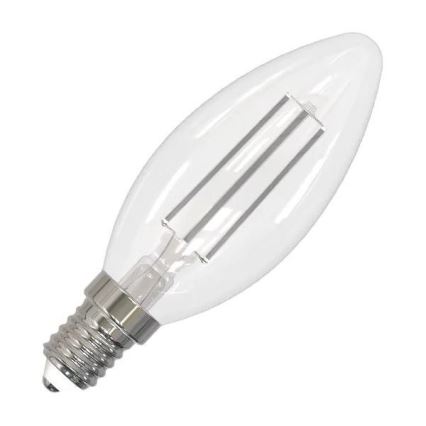 LED glödlampa WHITE FILAMENT C35 E14/4,5W/230V 4000K