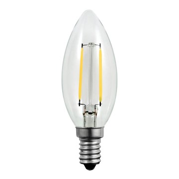 LED glödlampa FILAMENT C37 E14/2W/230V 3000K