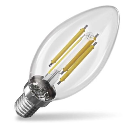 LED glödlampa FILAMENT E14/3,8W/230V 2700K