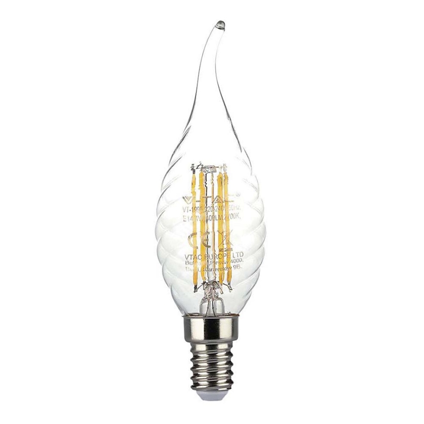 LED glödlampa FILAMENT E14/4W/230V 3000K