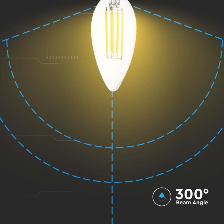 LED glödlampa FILAMENT E14/5,5W/230V 4000K