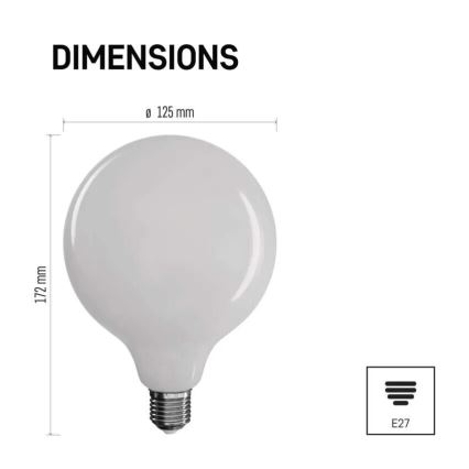 LED glödlampa FILAMENT E27/18W/230V 2700K