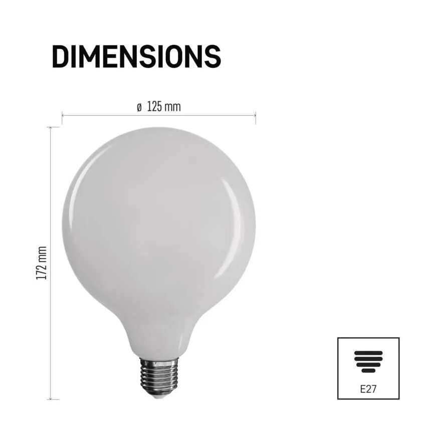LED glödlampa FILAMENT E27/18W/230V 2700K