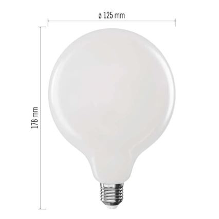 LED glödlampa FILAMENT G125 E27/18W/230V 2700K
