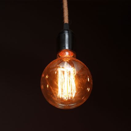 LED glödlampa FILAMENT G125 E27/4W/230V 1800K Art Edition