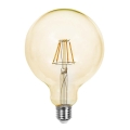 LED glödlampa FILAMENT G125 E27/6W/230V 2200K