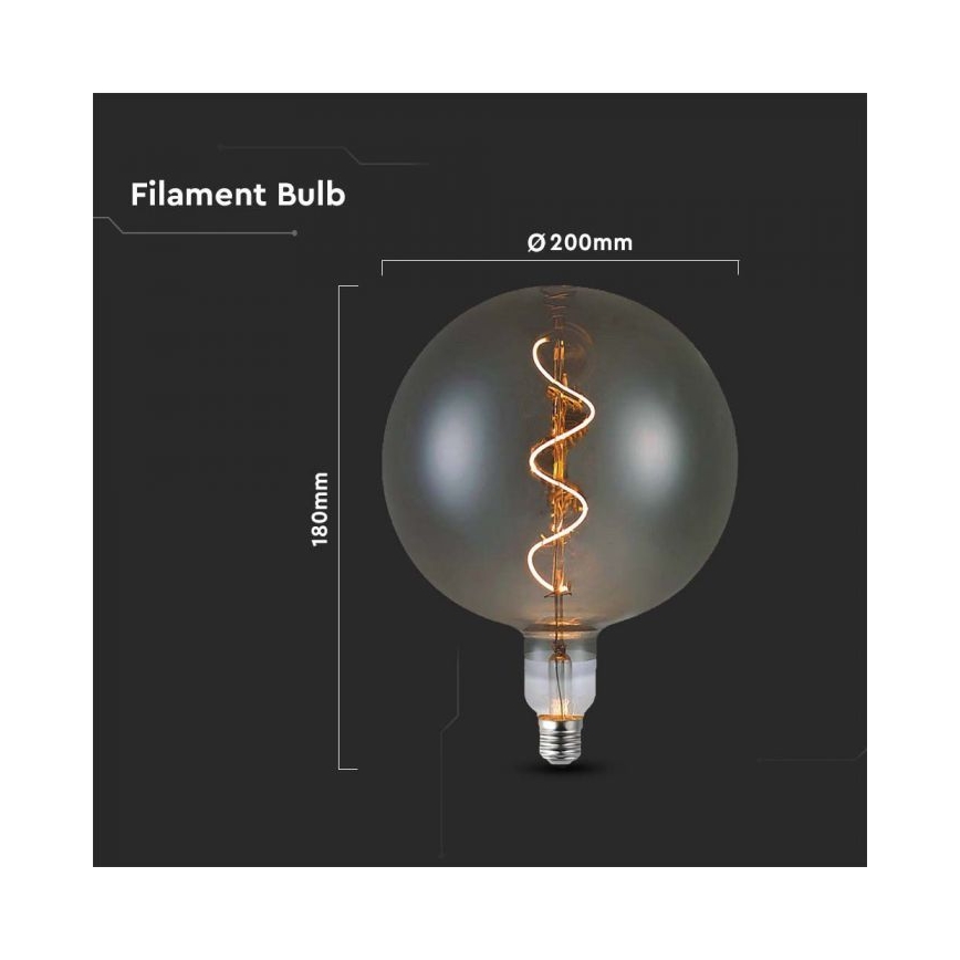 LED glödlampa FILAMENT G200 E27/4W/230V 2700K