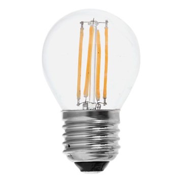 LED glödlampa FILAMENT G45 E27/6W/230V 6500K