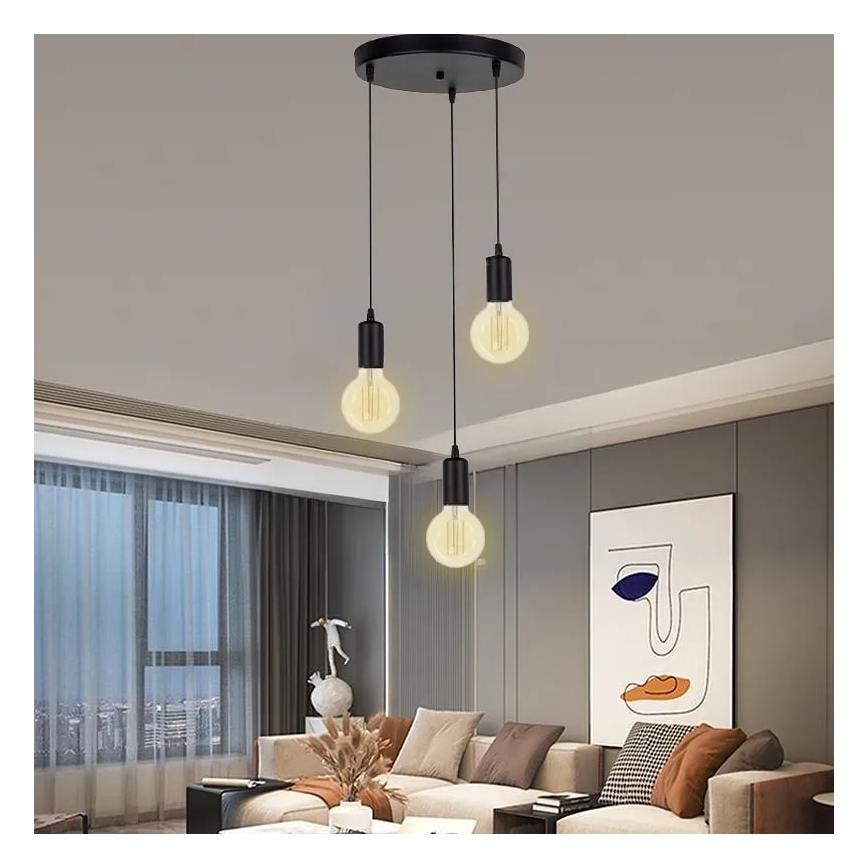 LED glödlampa WHITE FILAMENT G95 E27/13W/230V 3000K